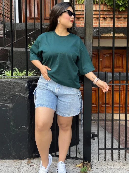 Remera Boxy Fit de Algodón Jersey  20-1