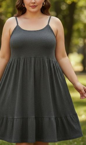 Vestidos de Morley Viscosa  Volado