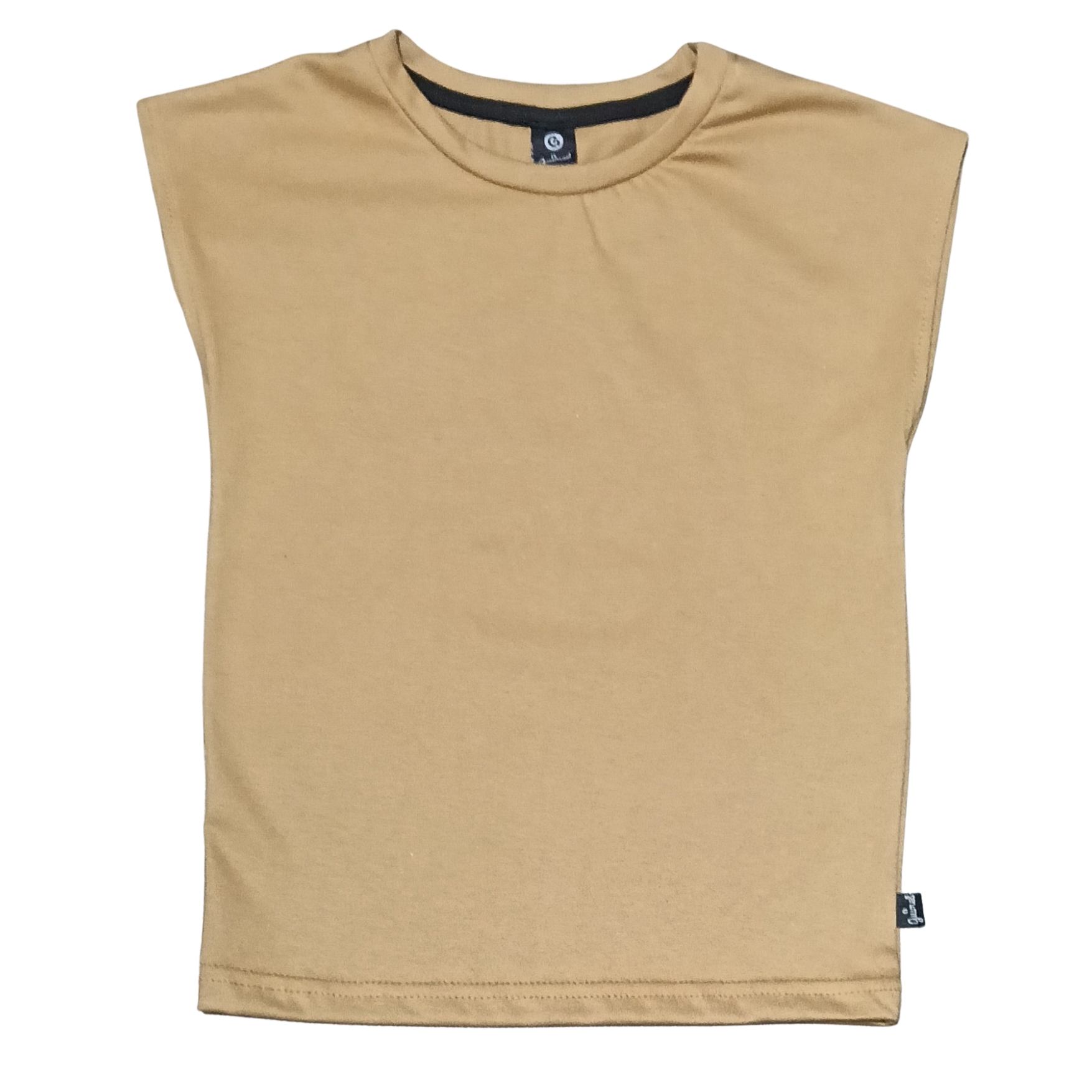 10219 Remeron sin Mangas Baggy Niños Teens Liso - 10219%20camel.jpg