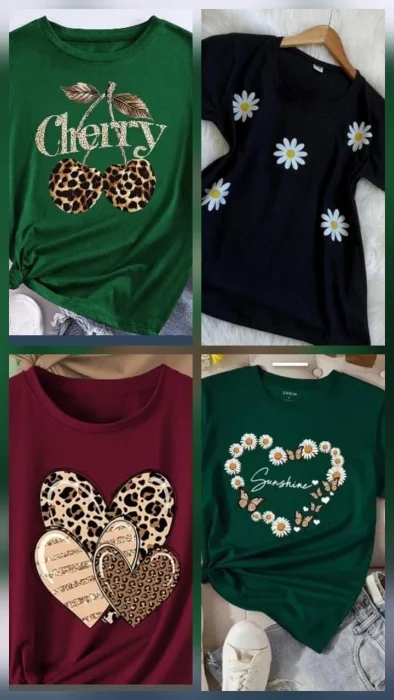 Remera de Dama con Estampado