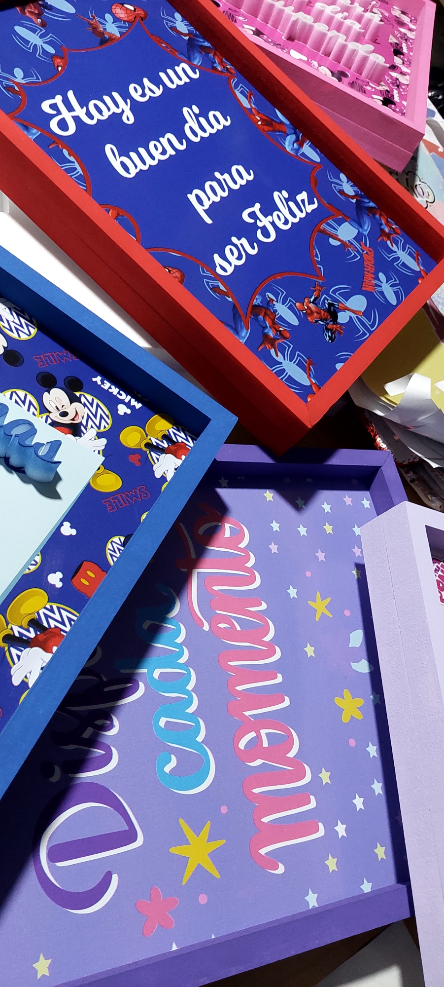 Cuadros Infantiles 3d Motivacionales Personajes - Imagen 3