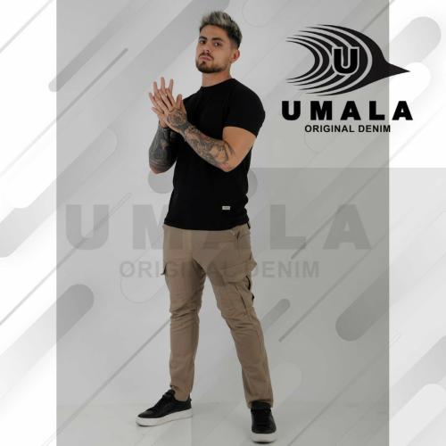 Pantalon Cargo de Gabardina