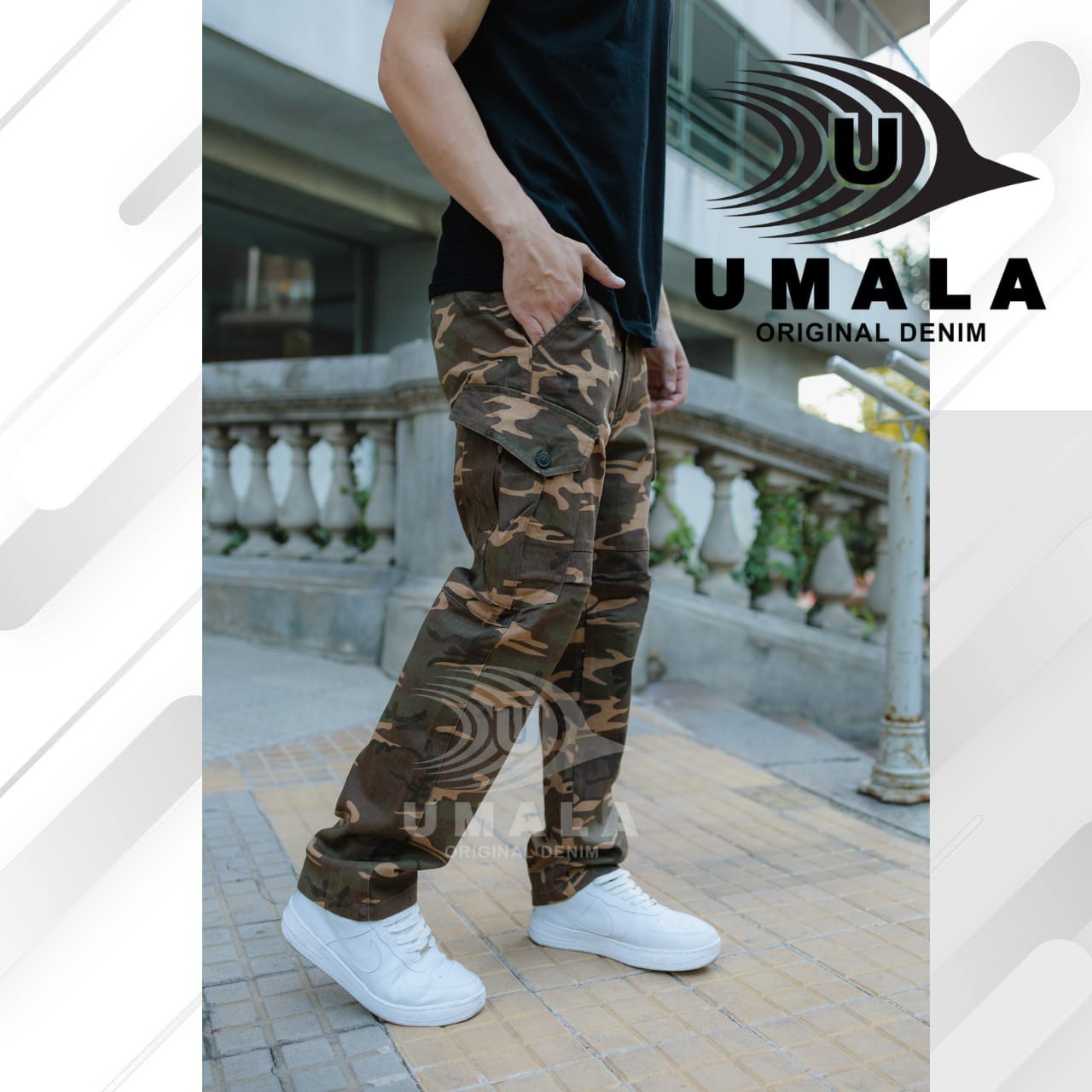 Pantalon Cargo de Gabardina - Imagen 3