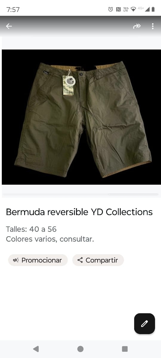 Bermudas Reversible Importados - Imagen 2