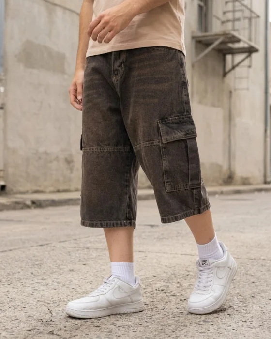 Bermuda Baggy Cargo Tres Cuartos