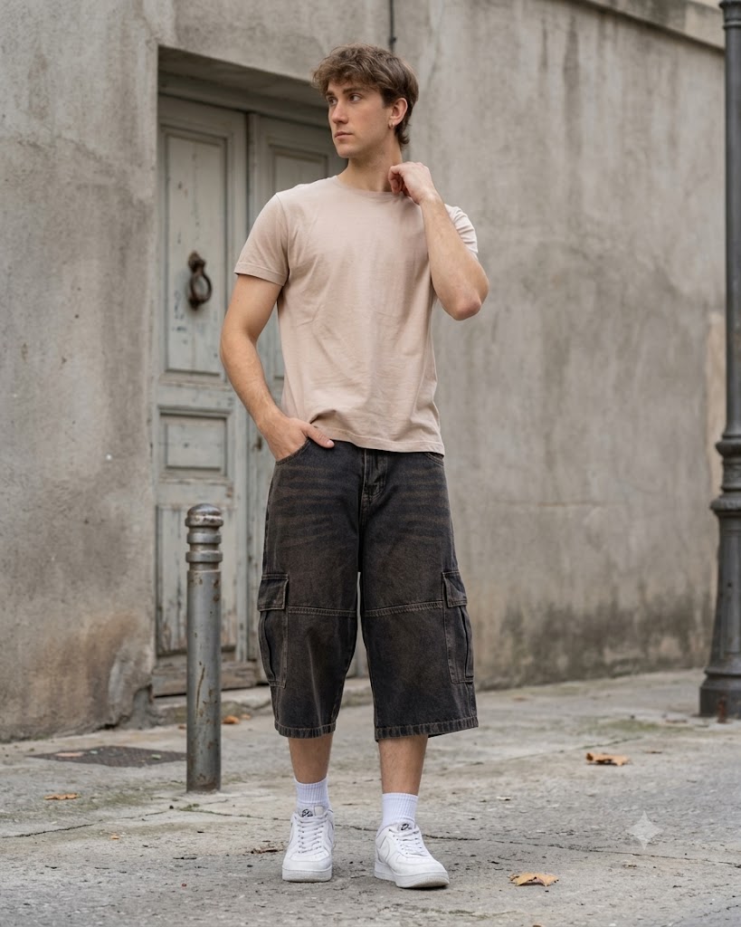 Bermuda Baggy Cargo Tres Cuartos - B0400%20MARRON%20(8).jpg