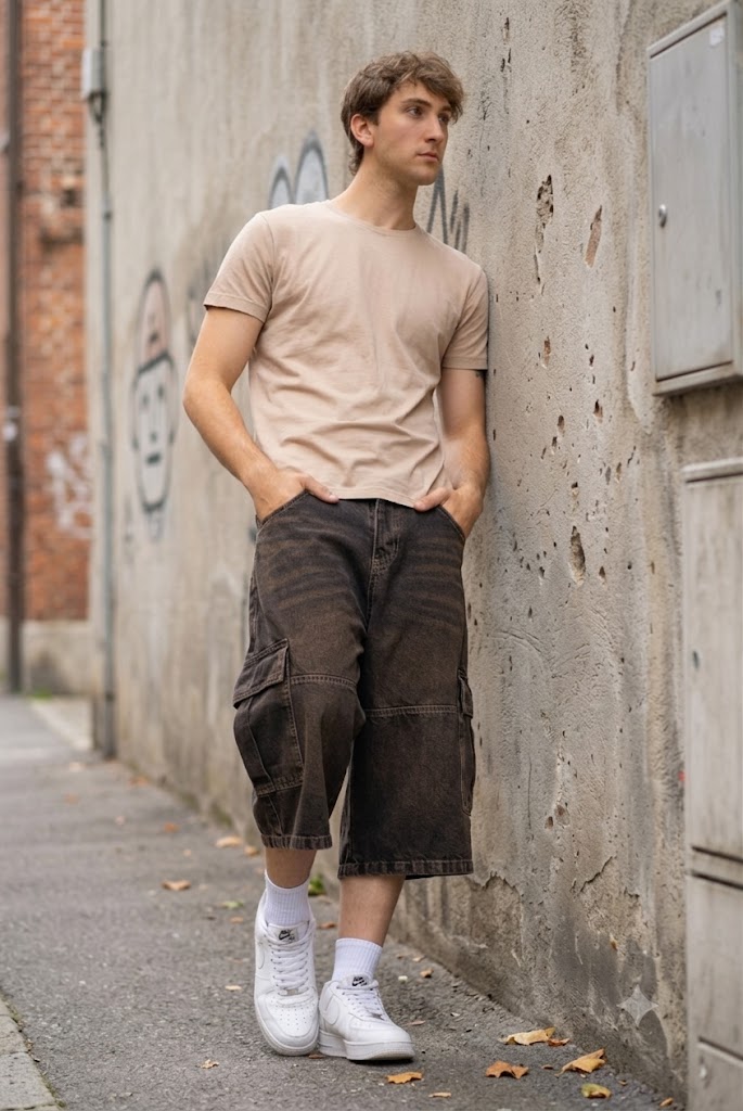 Bermuda Baggy Cargo Tres Cuartos - B0400%20MARRON%20(11).jpg
