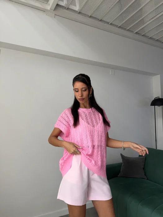 Remera Hilo Algodón Calado
