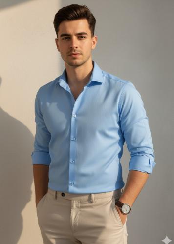 Camisa Lisa Elastizado