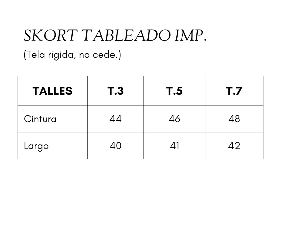 Short Pollera Tableado Importado - Imagen 4
