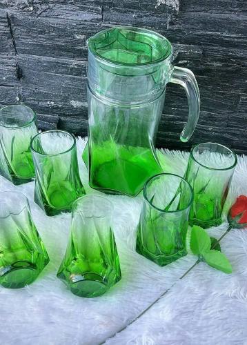 Glass Drink Set de 7 Piezas
