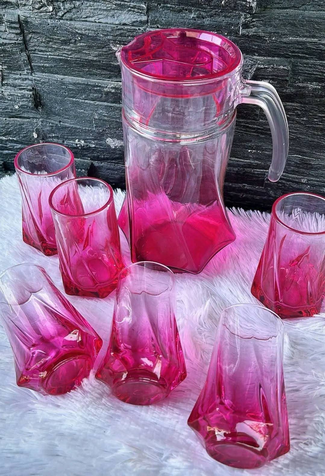 Glass Drink Set de 7 Piezas - Imagen 2