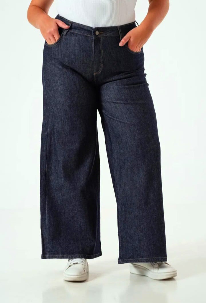 Jeans Wide Leg Especiales Dama Pantalón Ancho Denim Mujer Moda Mayoristas Hotsale - Imagen 6