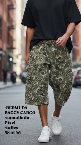 Bermuda Cargo Baggy Camuflado