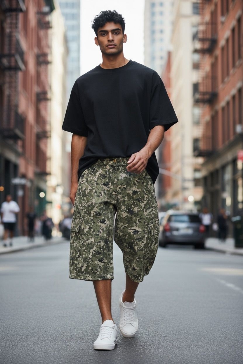 Bermuda Cargo Baggy Camuflado - Imagen 2