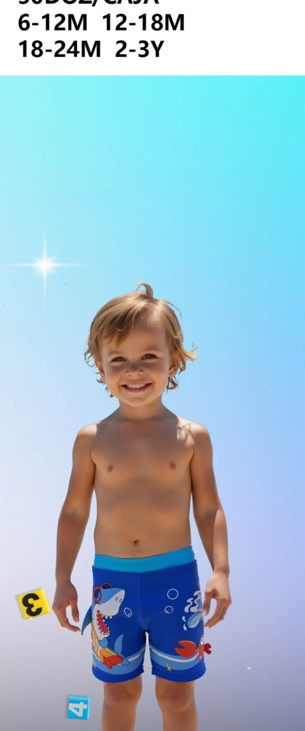 Short Malla Bebé  3d - Imagen 3