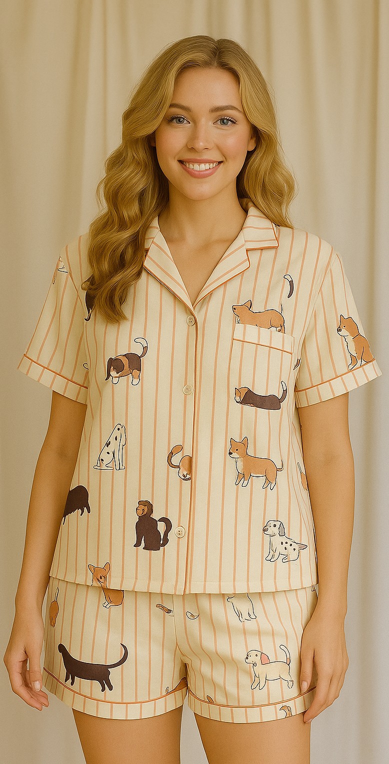 Pijama Camisero Tres Piezas - Imagen 2