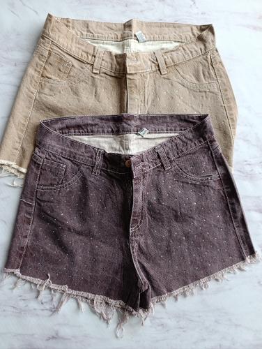 Shorts de Jeans Rígido
