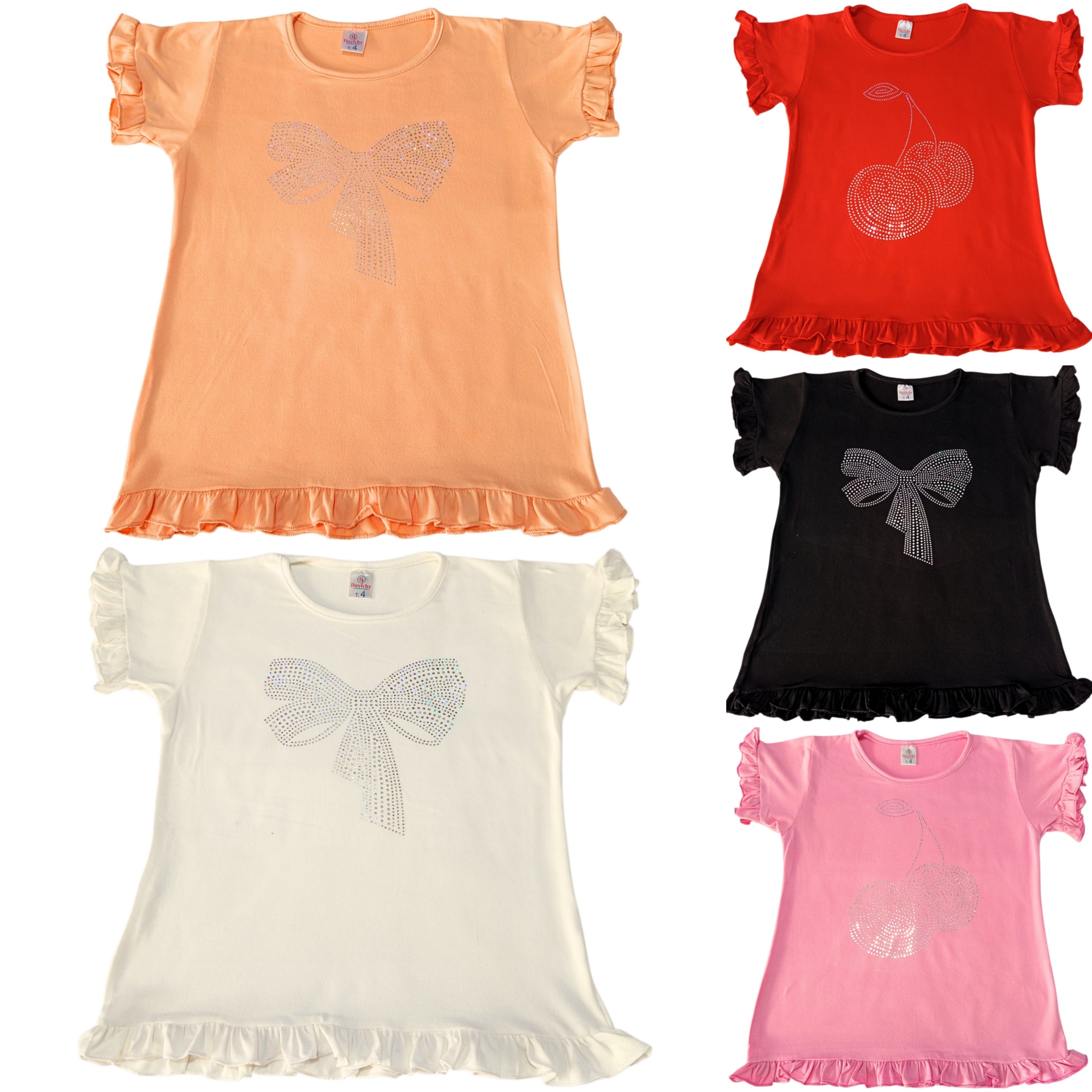 Remeras con Volados y Brillos - Imagen 2