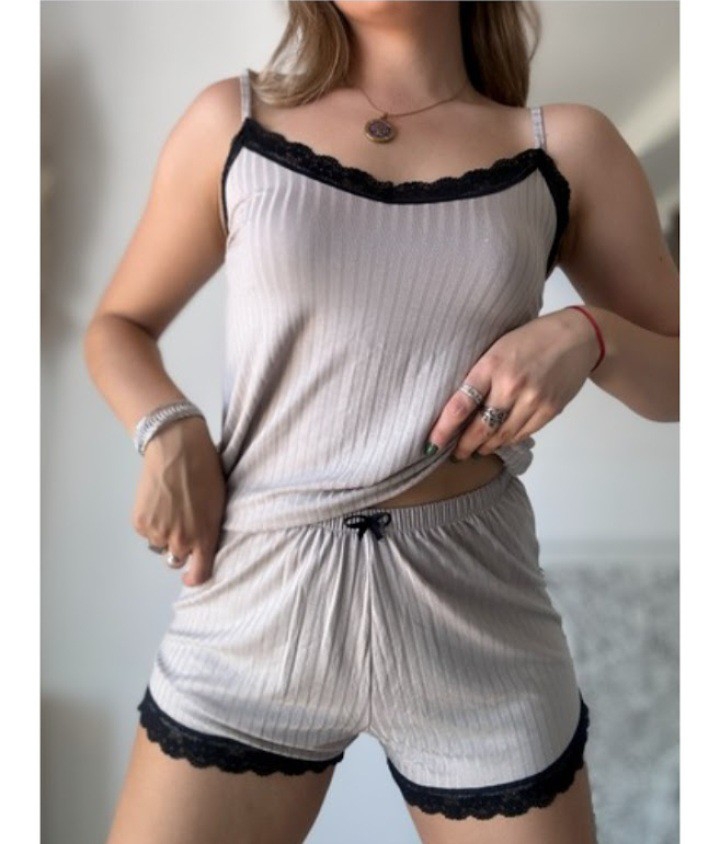Pijama de Morley con Puntilla - Imagen 4