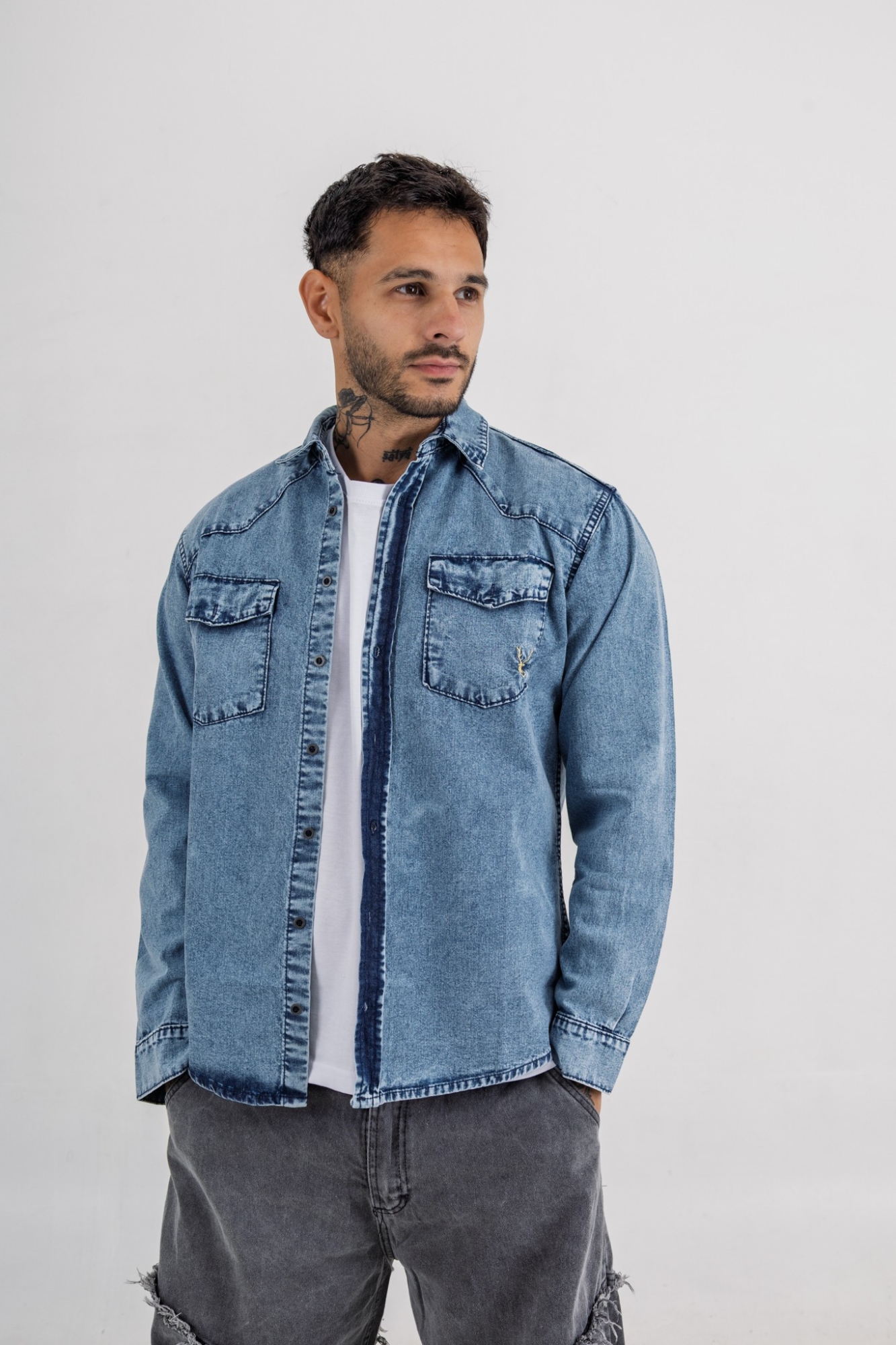 Camisa de Jeans de Hombre - Imagen 7