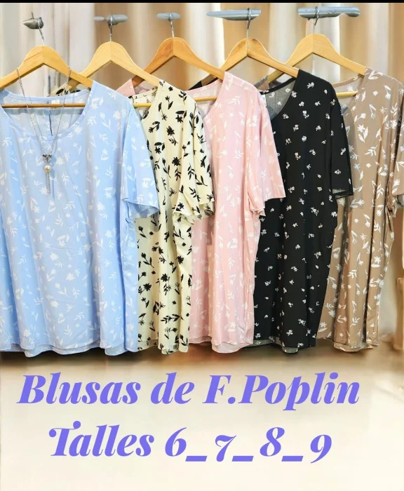 Remera Fibrana Poplin Estampado  T 6 al 9
