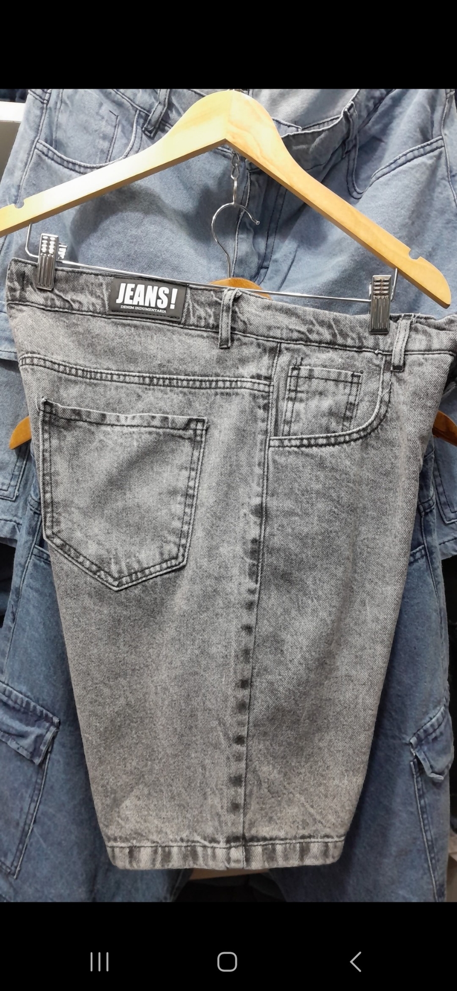 Bermudas Mom Lisos Gris - Imagen 2