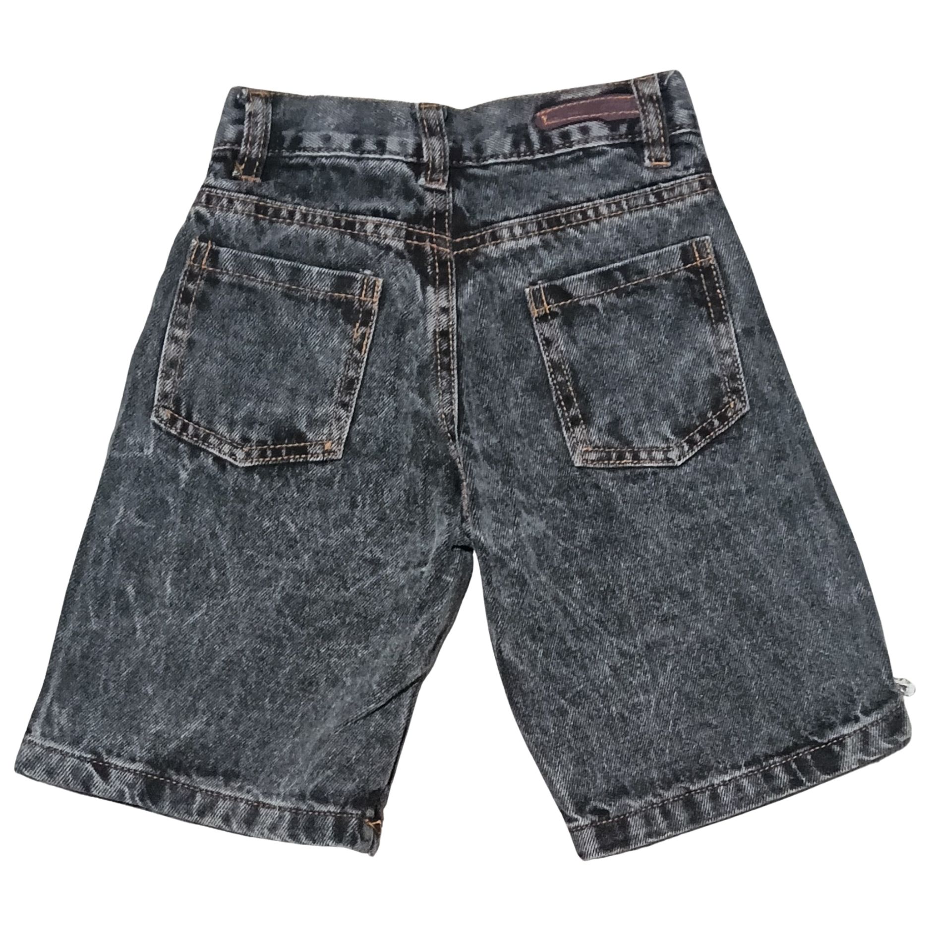 4084 Bermuda Baggy Niños y Teens Jean Negro Nevado - 4084%20t.jpg