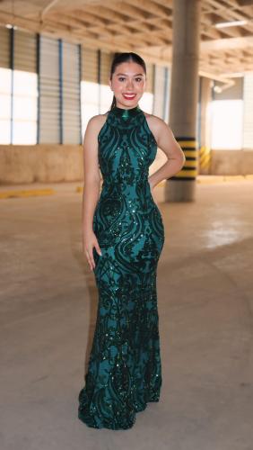 Vestido Angela  Cuello Americano