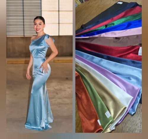 Vestidos Largos Saten - Miniatura 6