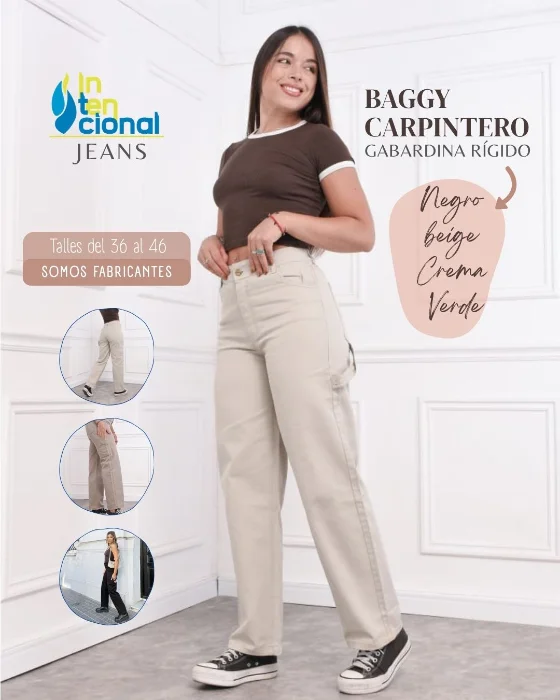 Pantalon Baggy Carpintero (gabardina)
