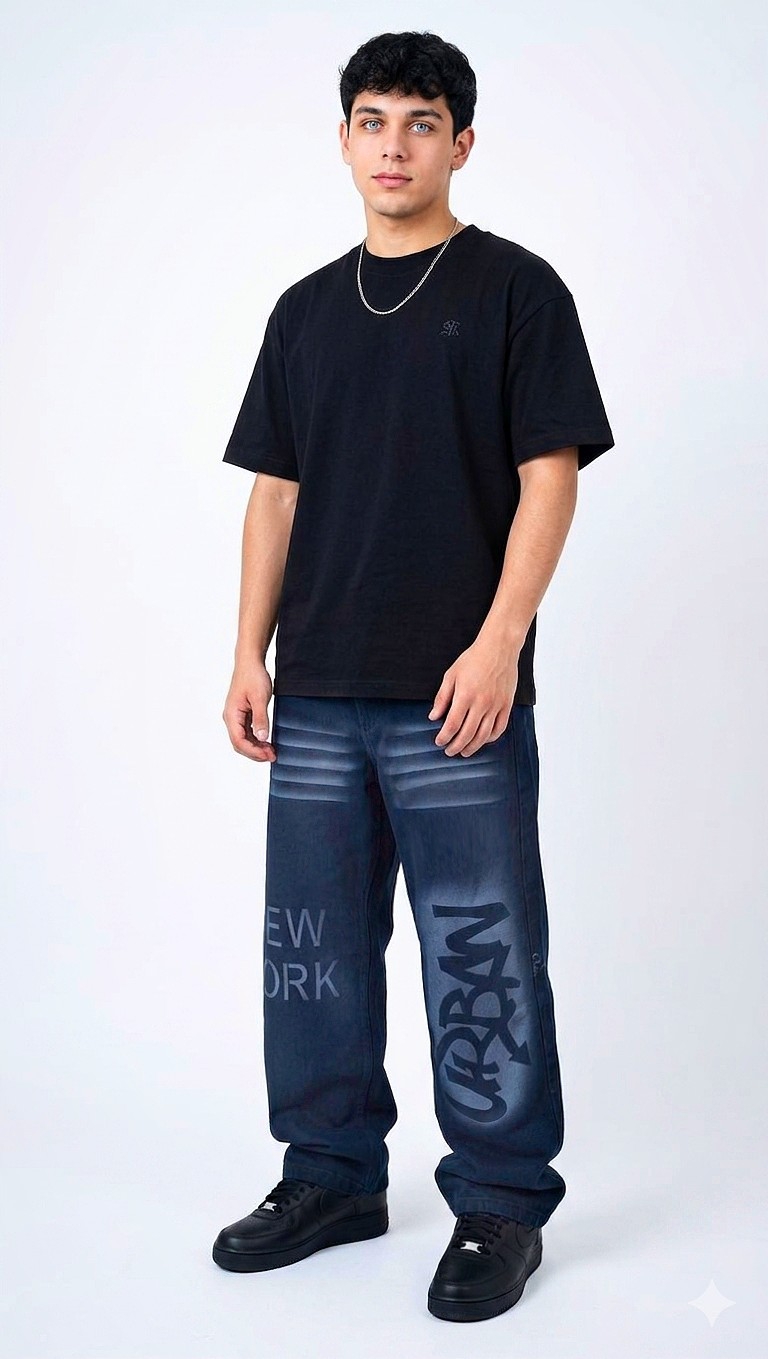 Jeans Baggy Y2k Hombre Pantalones Anchos Moda 2000's Pinterest Mayoristas Hotsale - Imagen 6