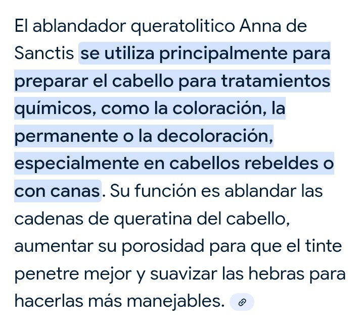 Ablandador Queratinico Capilar X 500ml Anna de Sanctis - Imagen 3