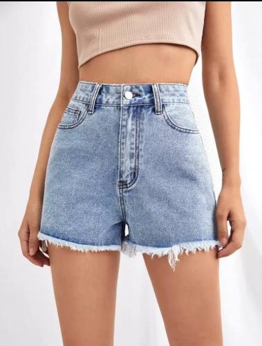 Short Jean Cargo Rasgado Dama Pantalones Cortos Denim Roturas Mujer Promos Hotsale - Miniatura 4