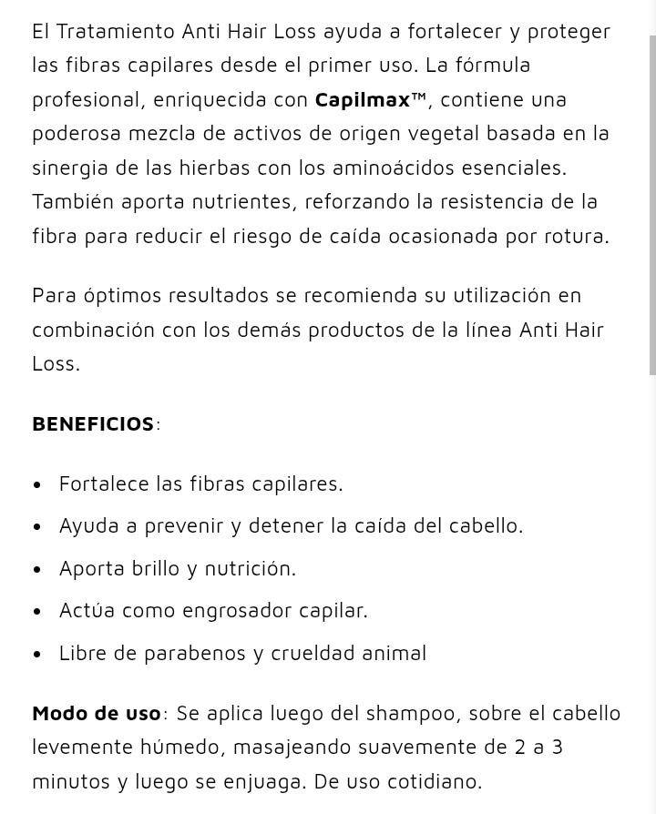 La Puissance Tratamiento Acondicionador Hair Loss Anti Caída del Cabello - Imagen 3