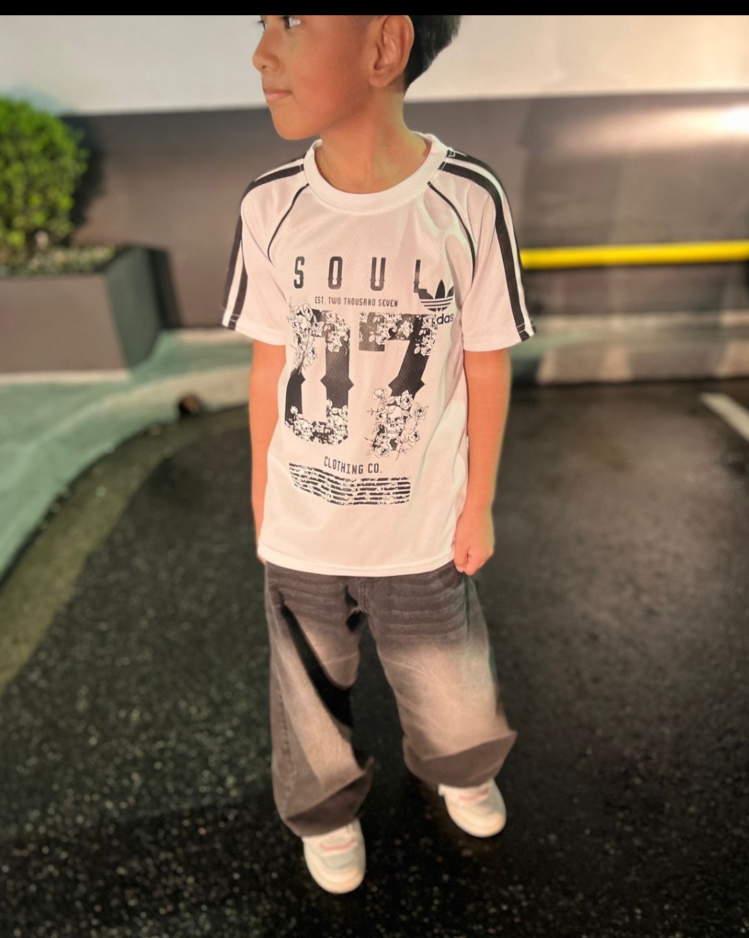 Remeras de Niños Deportivo con Tres Tiras W18 - Imagen 3