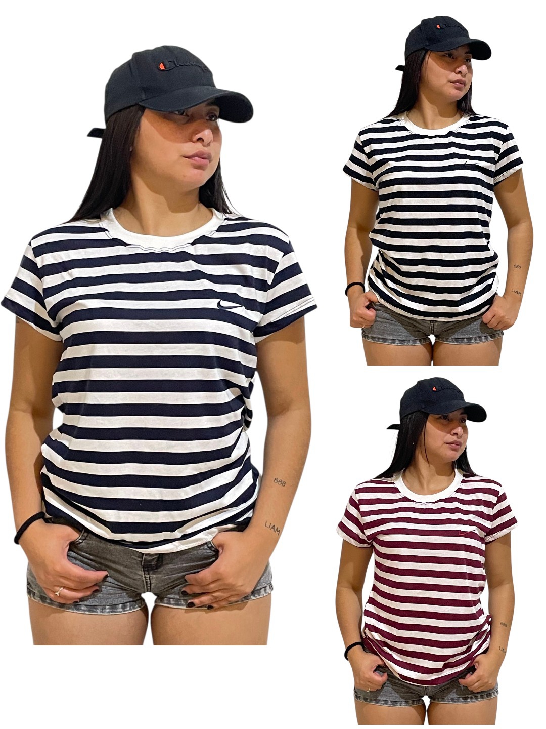 Remera Rayada Bordado - Imagen 2