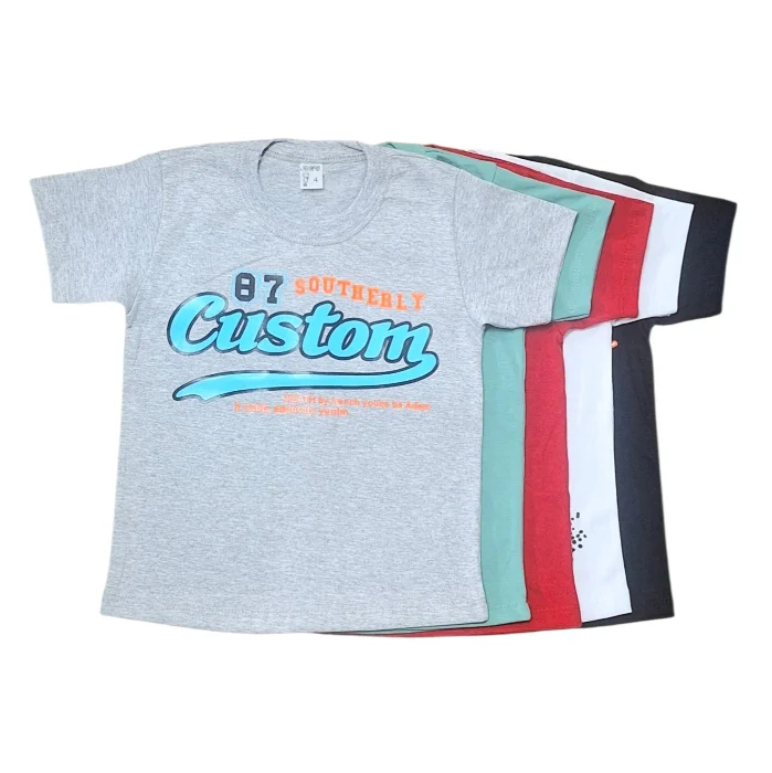 Remera Jersey Algodón Estampada Niño