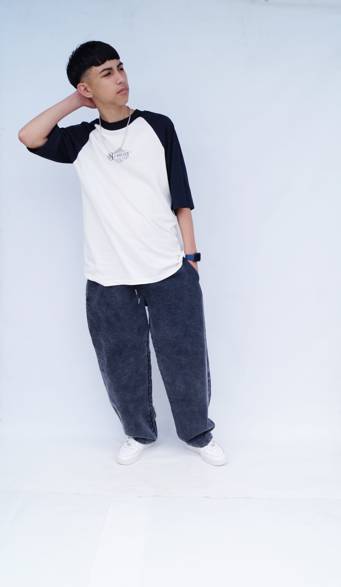 Teens Baggi Algodón Rústico Negro  Unisex - Imagen 9