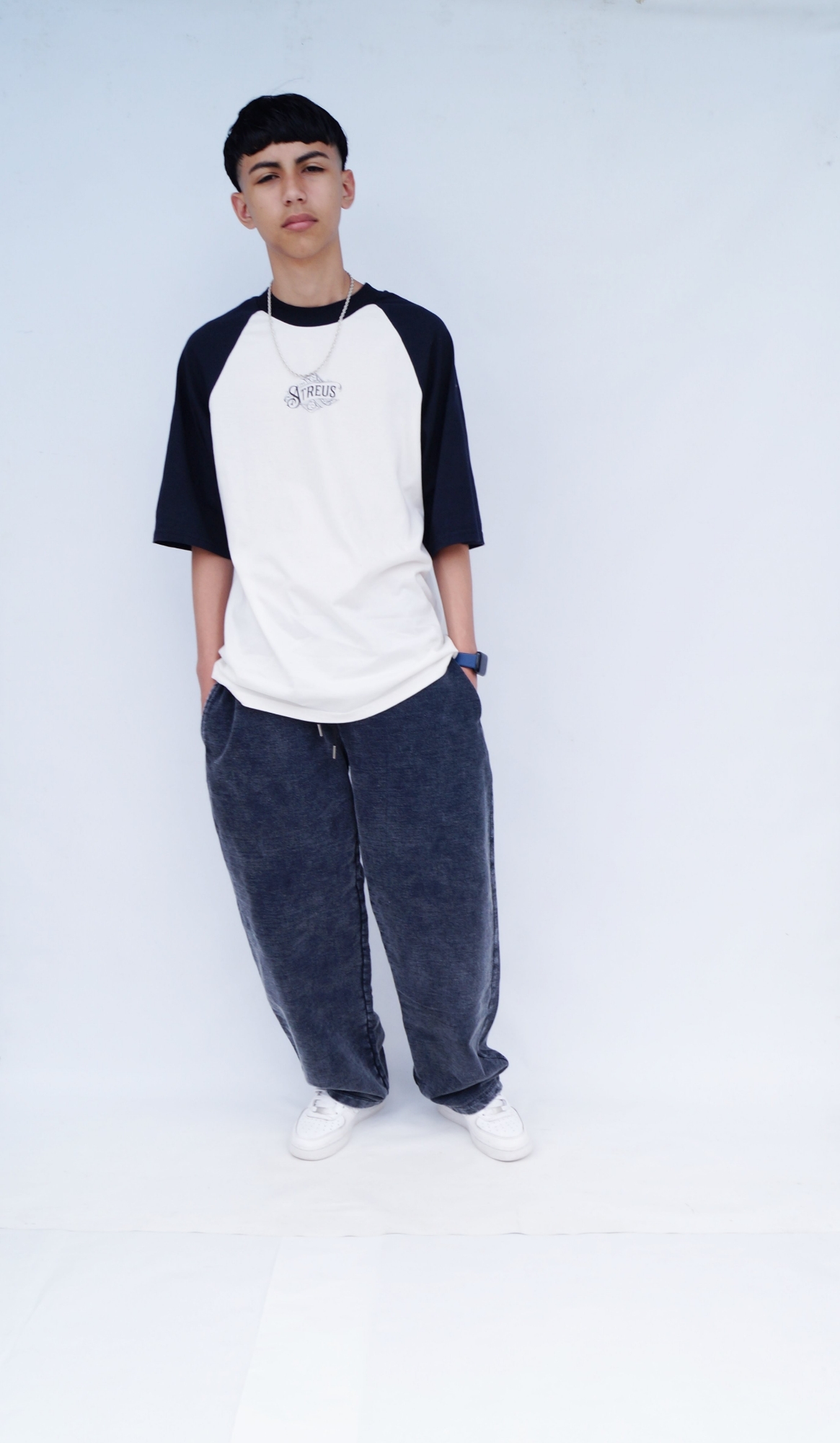 Teens Baggi Algodón Rústico Negro  Unisex - Imagen 6