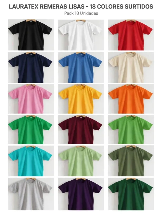 Remeras  de Niño  Algodon Peinado  24.1