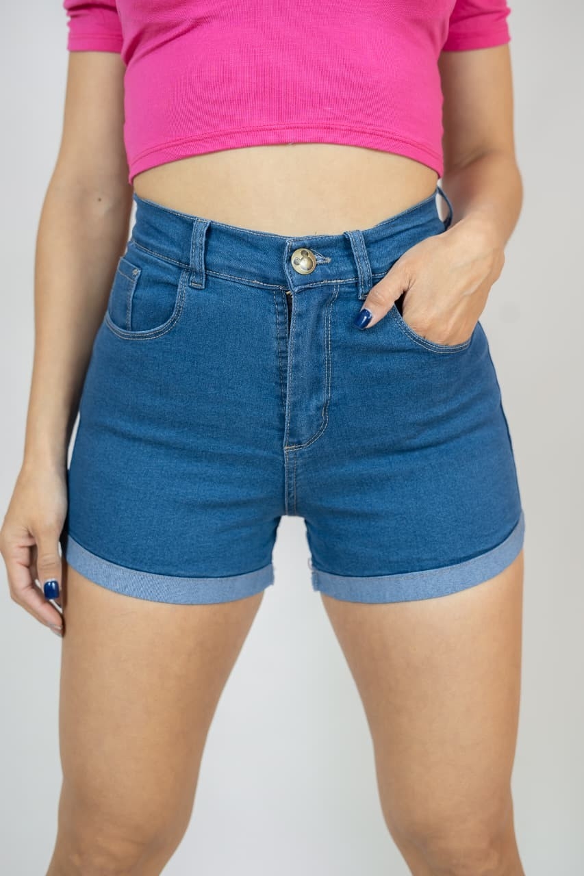 Short Azul Intermedio Clasico - Imagen 3