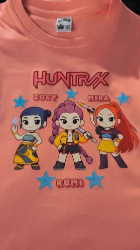 Remeras Algodón Peinado de Niñas las Guerreras K-pop - Miniatura 3
