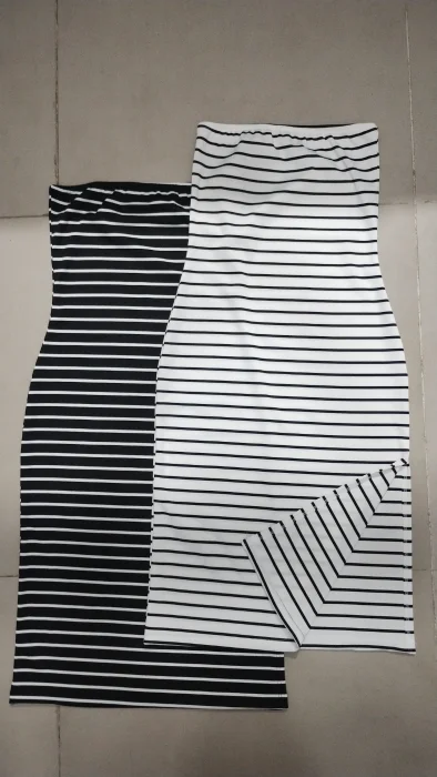 Vestidos Straple Rayado