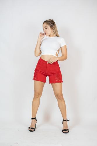 Short Mom Rojo