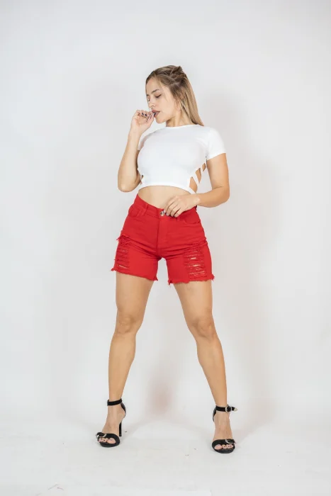 Short Mom Rojo