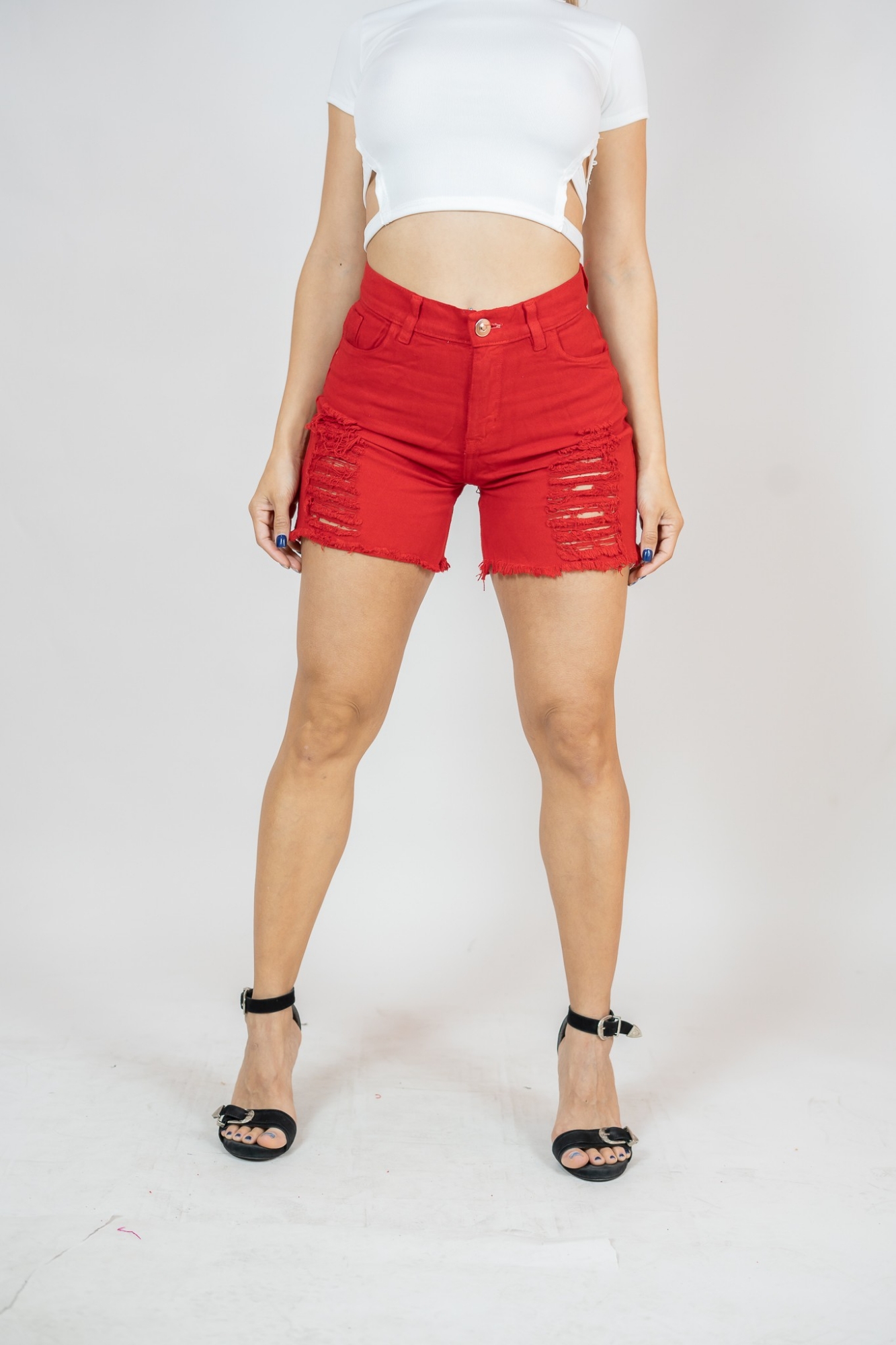 Short Mom Rojo - Imagen 3