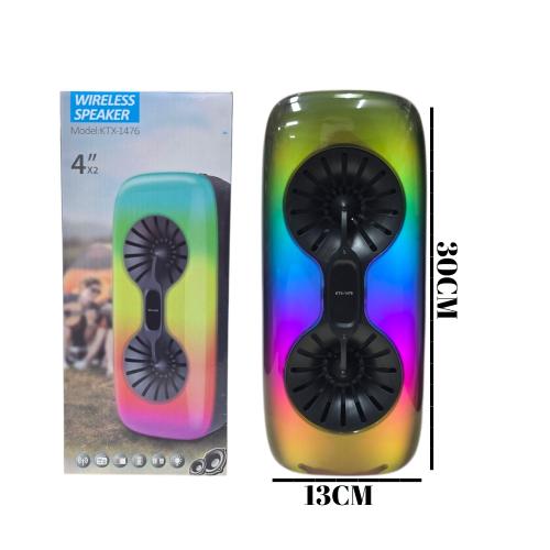Parlante Bluetooth 4x2 Plg C/luz Rgb (ktx-1476) - Miniatura 1