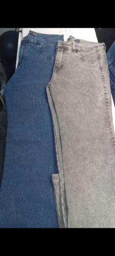 Jeans Oxford Dama X Mayor Pantalón Ancho Ajustado Acampanado Denim Mujer Mayoristas - Miniatura 7