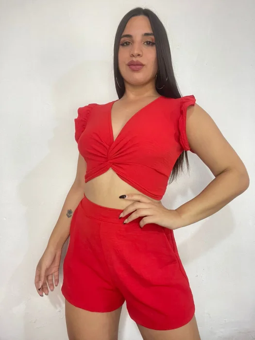 Blusa  con Volado